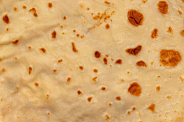 Pancake texture with brown spots