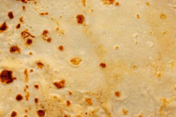 Pancake texture with brown spots