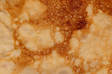 The texture of a pancake