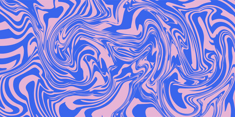 Groovy hippie 70s backgrounds. Waves, swirl, twirl pattern