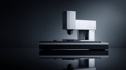 Modern precision machine tool reflecting advanced technology in a sleek design.