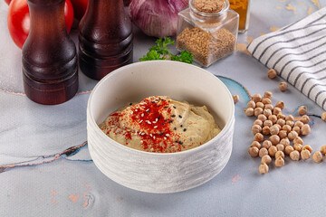 Chickpea vegan hummus dip spread