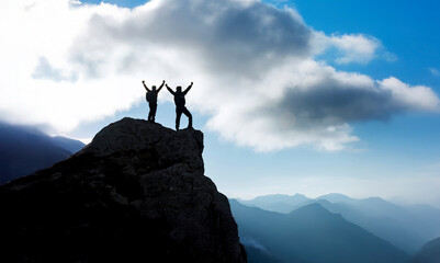The passion and success of two mountain climbers in the summit mountains