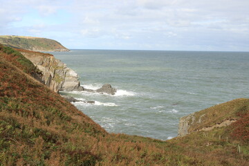Wales coastline in the summertime