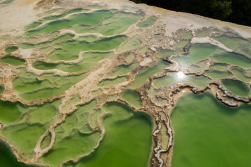 conjunto vistas y paisajes de Hierve el agua, Oaxaca