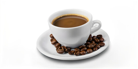 Fototapeta premium a cup of coffee on the table