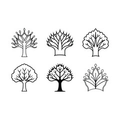 High-quality tree crown vector for digital designs, logos, and nature-themed projects.