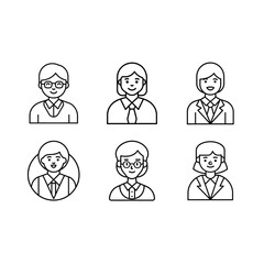 Fototapeta premium Teacher Icon Graphic Design