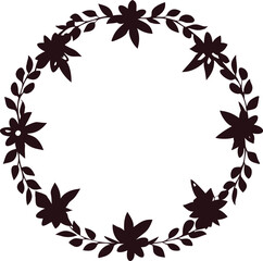 Dog Illustration with Floral Frame Elements and Colorful Design Suitable for Various Creative Projects and Graphic Design Applications