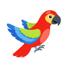 Obraz premium Parrot: The Colorful Birds of the Tropics