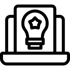 Laptop Idea Icon