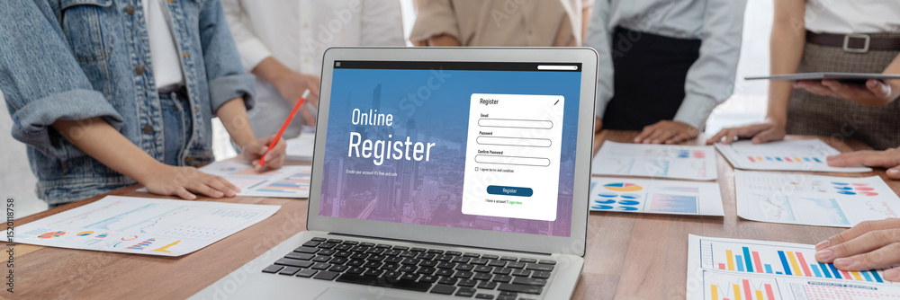 Poster online registration form for brisk form filling on the internet website