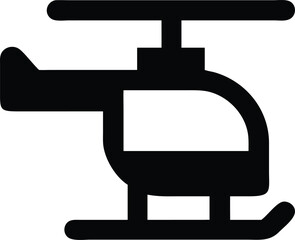 Simple Helicopter Icon Set for Graphic Design Projects Vector Templates in Various Styles and Colors for Aviation and Transportation