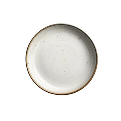 empty plate isolated on white
