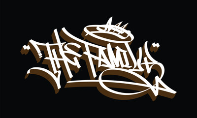 THE FAMILY graffiti tag style design