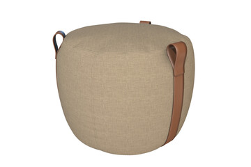 Lema Notch Pouf with Leather Handles 3D Model