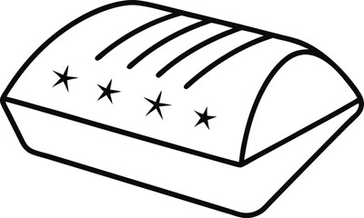 packaging clamshell vector art on transparent background