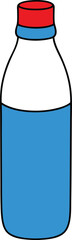 bottle vector art on transparent background