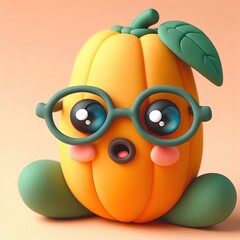 Naklejka premium papaya character