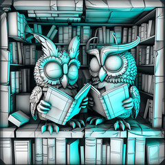 kids book 3d owls