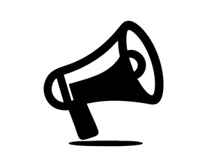 Vectorial illustration of a megaphone isolated on a white background	
