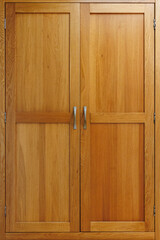 Wooden Cabinet Doors with Metal Handles