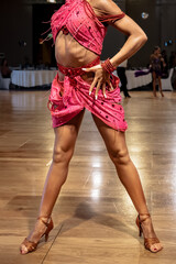 couple dancing latin dance on the dancefloor