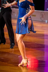 graceful sexy dancer dances latin dance