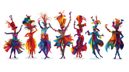 Colorful Carnival Vector Art Illustration for Festive Design Projects