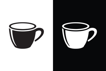 Coffee Cup icon vector on White Background ,Vector Art Illustration on white background.