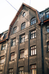 Old cement house in Riga