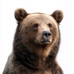 Fototapeta premium Close-Up Portrait of Grizzly Bear in Wildlife Habitat - Nature Photography for Bear Watching Enthusiasts