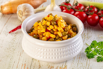 Mexican vegetable mix - corn, pepper and peas