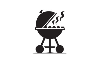 A Grill Grate  silhouette with a simple, understated design set against a white background     