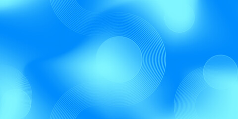 Blue Abstract Blur Background with circle line. Abstract gradient background with blue color.