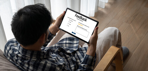 Customer feedback and review analysis by modish computer software for corporate business