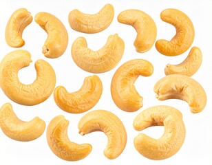 Isolated Cashews: Natural Organic Food