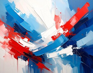 Patriotic Brushstrokes Background
