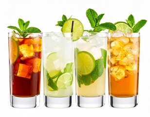 Summer Cocktail Set: Vibrant Bar Drinks