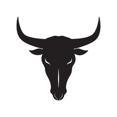 Cow Skull With Long Horns