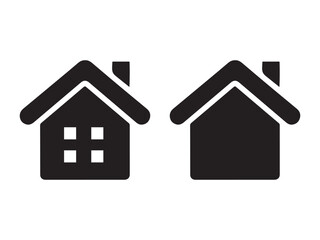 Two simple house icons