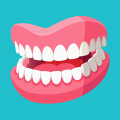 Naklejka premium tooth with a smile