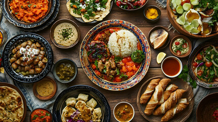 Mediterranean or Arabic dining ta  2807B