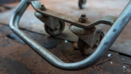 Shopping cart with recyclable items bottle