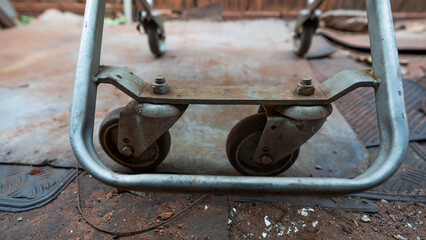 Shopping cart with recyclable items bottle