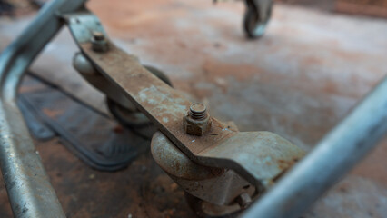 Shopping cart with recyclable items bottle