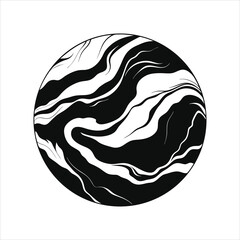 Grained Marble Stone Pattern in Monochrome Vector