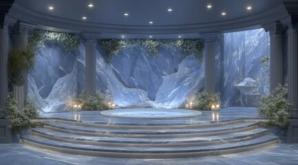 Luxurious Marble Jacuzzi Bathroom Design  Spa  Relaxation  Serenity
