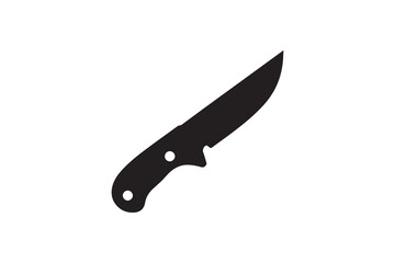 Obraz premium A cutter knife silhouette with a simple, understated design set against a white background. 