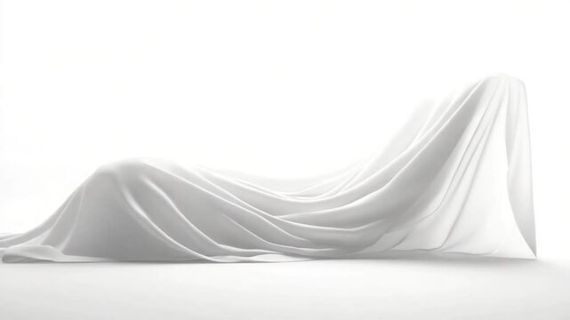 White fabric draped over something